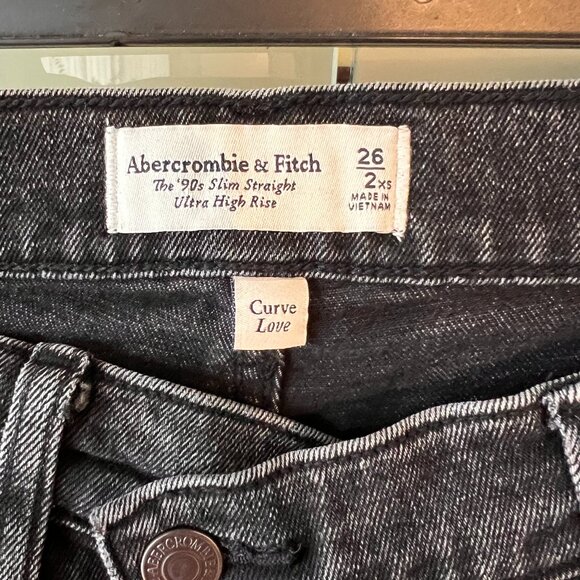 Black V Front Straight Jeans - Picture 3 of 3